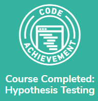 Hypothesis Testing with Python Course Completed